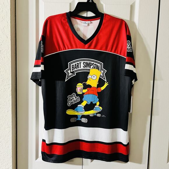 Bart Simpson Men’s Large Graphic Soccer Jersey - Picture 2 of 9